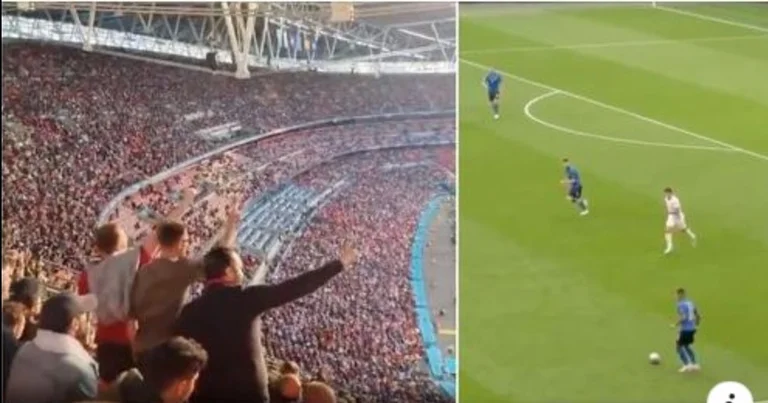 Las imágenes brillantes de los aficionados británicos que cantan.