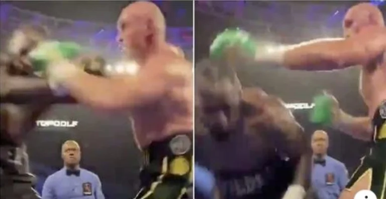 The crazy images from the ring corner show what terrifying Fury nominated Wilder to second mass.