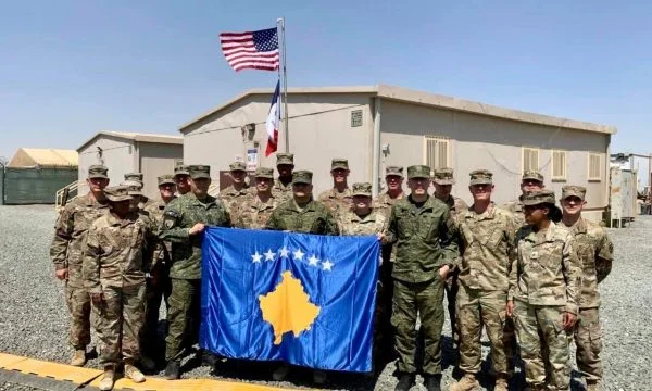 Raised the American flag at KSF barracks in honour of US Independence Day