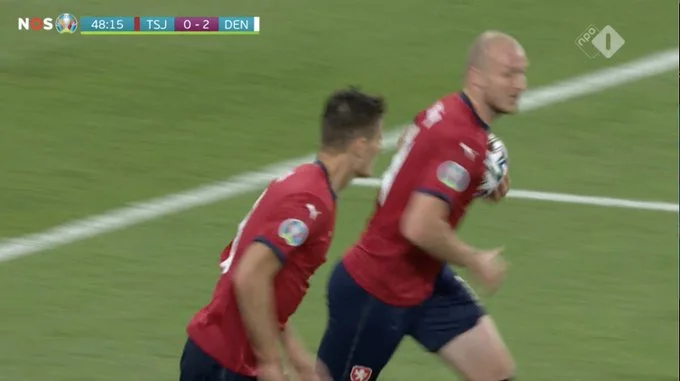 Schick est retourné au match avec un but qui a laissé Kasper Scheplichel stupéfait