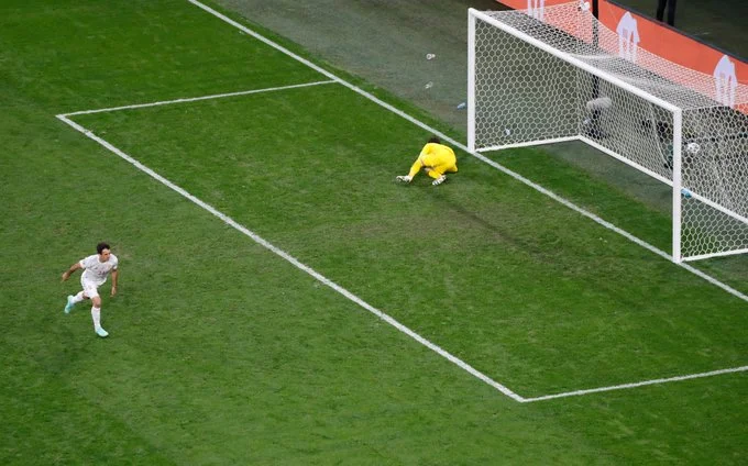 La Svizzera è eliminata dalla sua testa, prima squadra spagnola in semifinale solo dopo la penalità.