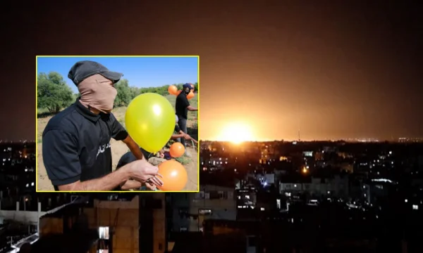 Israele attacca Gaza in aereo dopo aver lanciato palloncini di fuoco da parte dei palestinesi