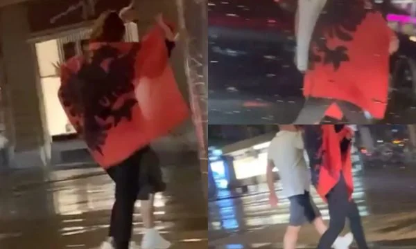 Shqiptarja e feston fitoren e Zvicrës në Bern, polici zviceran i thotë se e ka gabuar flamurin