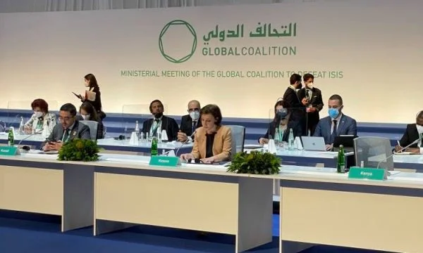 Ministrja Gërvalla mban fjalim në Romë në koalicionin anti-ISIS