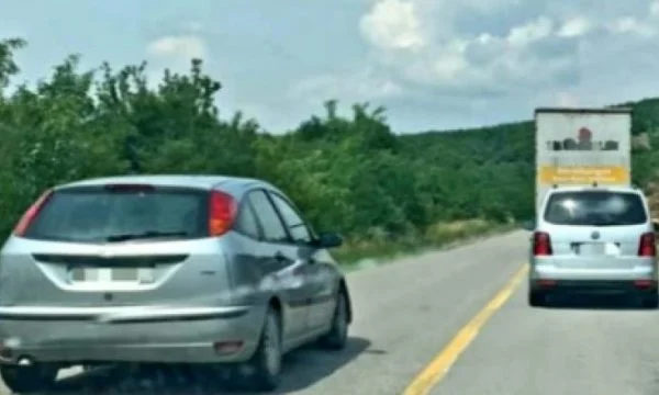 He crossed a full line, police seized his driver's license for three months and pronounced him a 150-euro fine