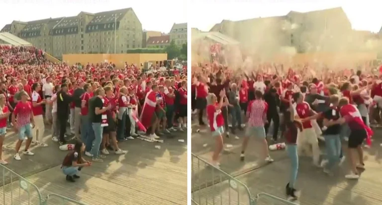 Was ein verrücktes Festival von Dänisch nach dem ersten Ziel