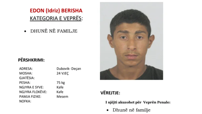 La cooperazione dei cittadini nell'arresto di Edon Berisha