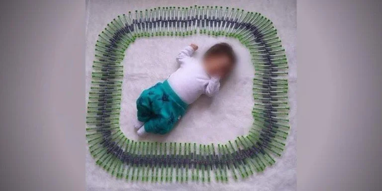 La mère de Mitrovica entoure son bébé avec des injections utilisées pour préserver la grossesse