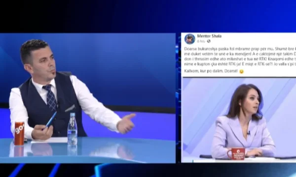 Il a été accusé d'utiliser la langue contre Doarsa Xhelili, Shala: Il ne s'agit pas de sexisme