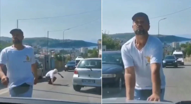 Hotel owner terrorizes the family in Himara, gets in front of the car, the child doesn't stop crying