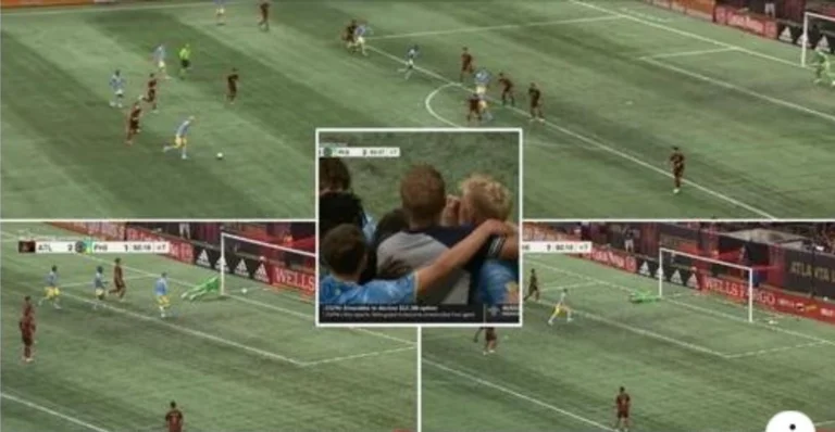 Le défenseur du MLS a marqué le but pour justlyasaw, a frappé transversale trois fois avant de marquer