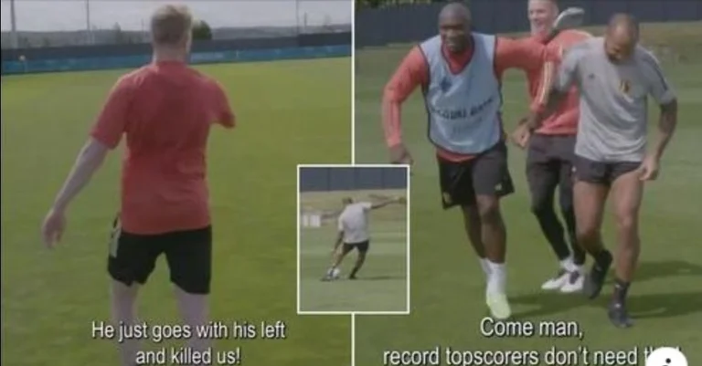 Thierry Henry la De Bruynen dhe Lukakun të shokuar me magjinë e tij në stërvitjen e Belgjikës