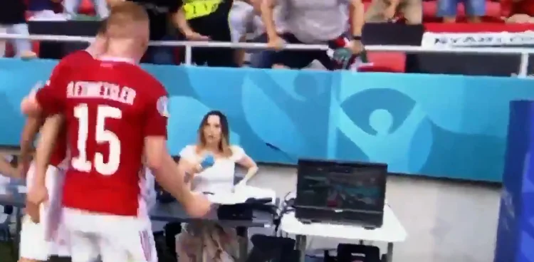 Gazetarja mbetet e shokuar nga gjesti që bën lojtari i Hungarisë pasi shënoi kundër Francës