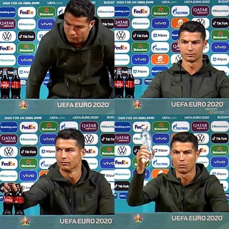 Gjesti i Ronaldos me Coca-Colan, i shkakton kompanisë humbje miliarda dollarëshe