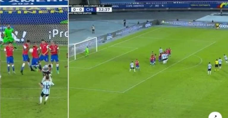 Lionel Messi u njoftua me Copa American këtë vit me një gol magjik nga gjuajtja e lirë