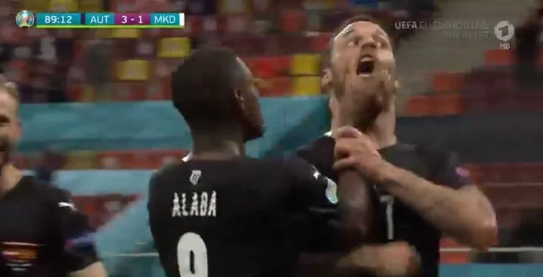 I frustruar, Marko Arnautovic u kap për fyti nga David Alaba dhe u qortua pasi shënoi sot