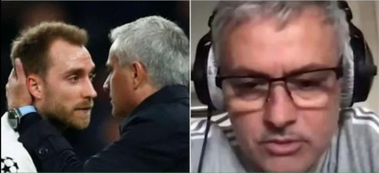 ‘Zoti po shikonte futboll mbrëmë’ – Mourinho shpërtheu në lot pasi pa Eriksenin të kolapsuar në fushë