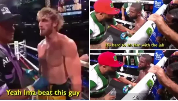 Momenti kur Floyd Mayweather i thotë trajnerit se taktika e tij kundër Logan Paul nuk po funksionon