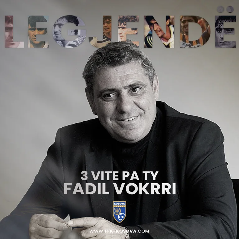 Sot u shënua përvjetori i tretë i vdekjes së legjendës së futbollit kosovar, Fadil Vokrri