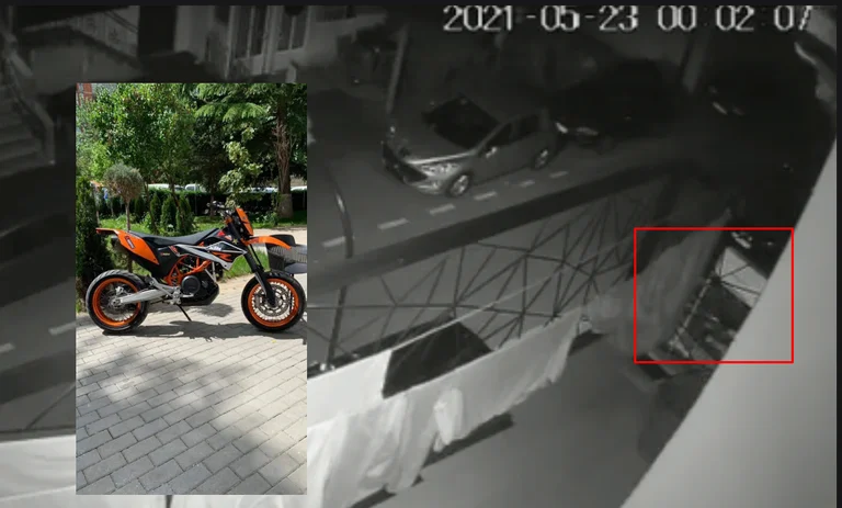 Vue: Voici quand les voleurs volent une moto à Pristina