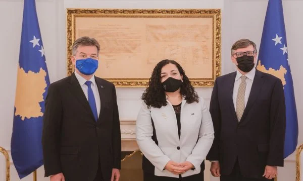 Osmani asked Lajcak's Palmer for bilateral recognition with Serbia, as well as free US vaccines