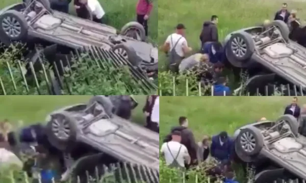 Accidents entre deux voitures à Ferizaj, quatre personnes sont envoyées à l'urgence