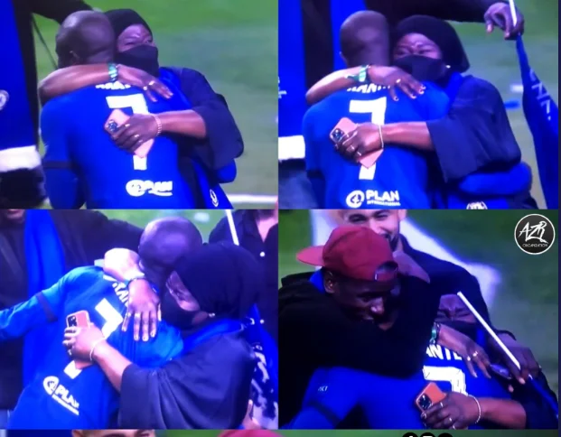 NíGolo Kante celebrating the victory with his family underlined once again why he's the most popular player in football