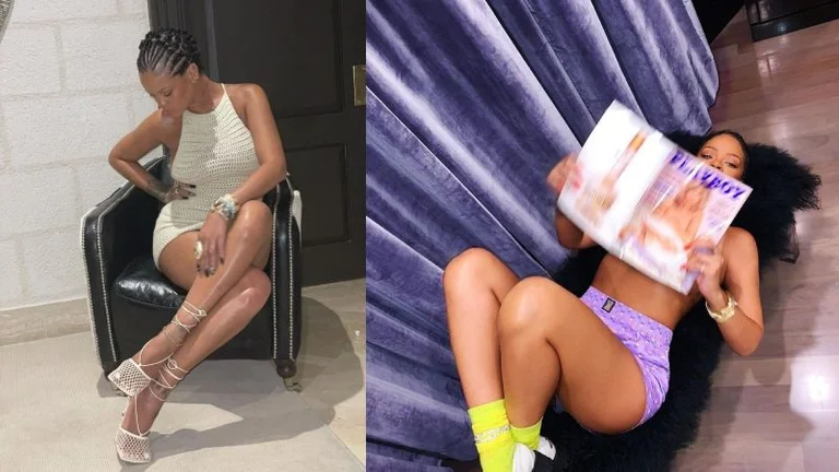 Rihanna no se desespera esta vez, ella plantea sexy