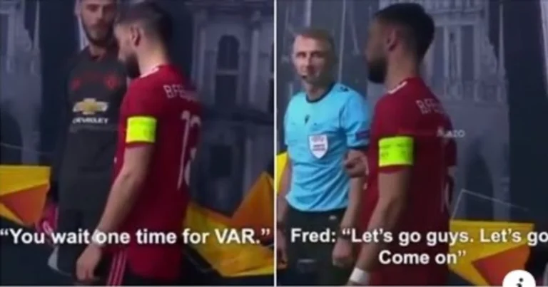 Image publiée par Bruno Fernandes exprimant sa frustration contre les juges après la première partie de la finale