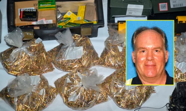 The Americans who killed nine colleagues were found with 12 guns and 22,000 bullets in the house.