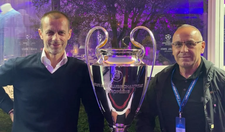 Ademi und Cefer Treffen, sprechen Kosovo Fußball