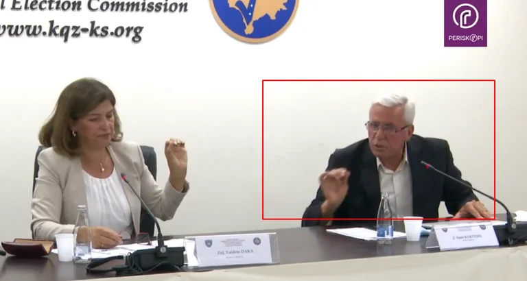 Kurteshi erzählt anderen Mitgliedern der CEC: Du weißt nicht, was ich meine.