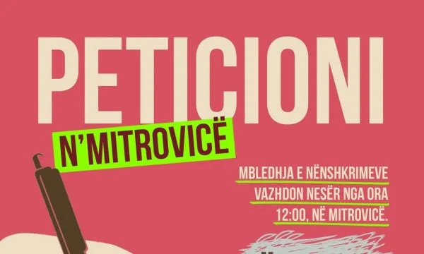 “Erstattung von Pandemiestrafen” , PSD Petition heute in Mitrovica