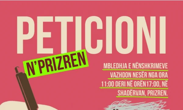 Bitte um Vergebung von Geldstrafen während der Pandemie, PSD Petition heute in Prizren