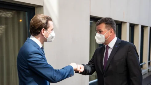 Kurz rencontre Lajcak : dialogue sur les thèmes clés Kosovo- Serbie