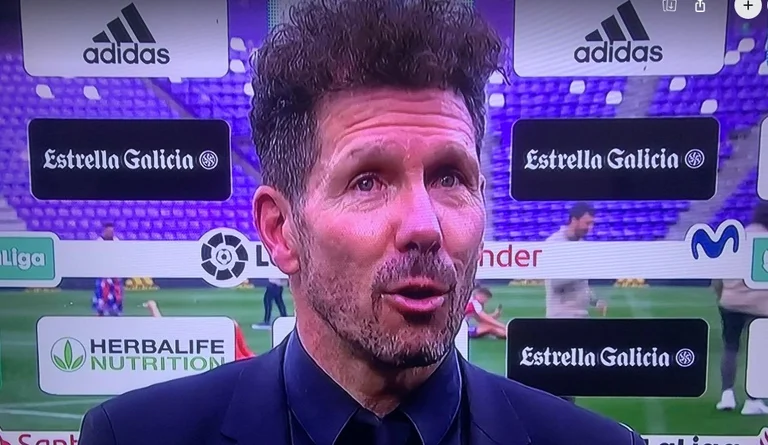 Simeone's first words after being proclaimed champion of La Ligas earlier are pure class
