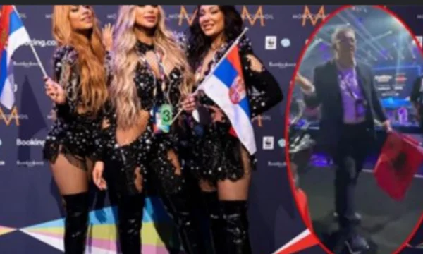 Wer ist Albaner, der mit der Eurovision-Delegation Serbiens gefeiert hat