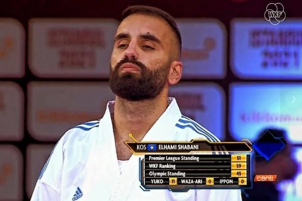 Le karatéiste du Kosovo Elhami Shaban prend la septième place au Championnat d'Europe