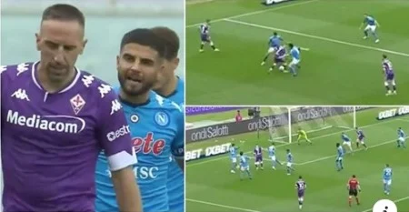 La trentottenne Ribery ha fatto saltare Napoli accidentalmente con le abilità extraterranee di oggi.