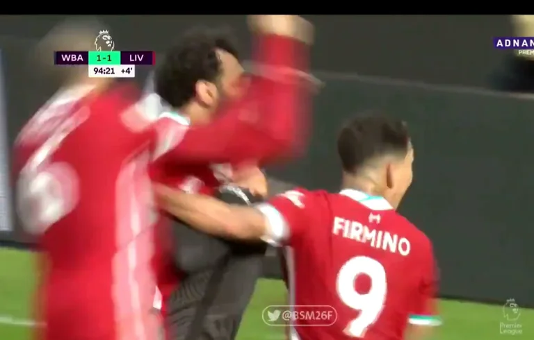 Increible. Porter Aliceson marca en el último momento y le da a Liverpool un tiro de cuatro bolas.