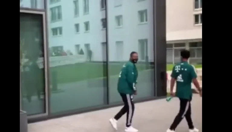 See Alabama's reaction when the Kosovo fan says, "Come work with me, okay," rather than play for Real Madrid.