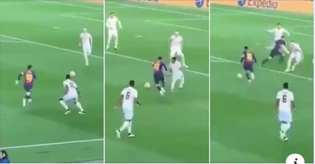 Messy destruye completamente la defensa de Man United con sólo cuatro toques es simplemente vergonzoso.