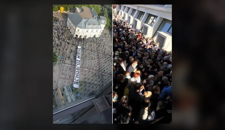 Tolovia le 1er octobre : Singer se compare aux séquences de manifestations VV