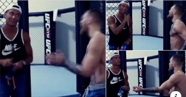Le immagini quando McGregor ha detto a Cristiano Ronaldo lo avrebbe messo nella lista degli sportivi pagati
