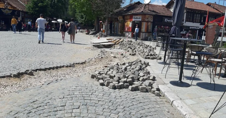 Uomini d'affari a Prizren's Shenatvans dread il lavoro del comune di VVA