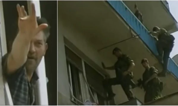 Raro video: momento in cui KFOR arresta Serb che aveva usurpato un appartamento Pristina