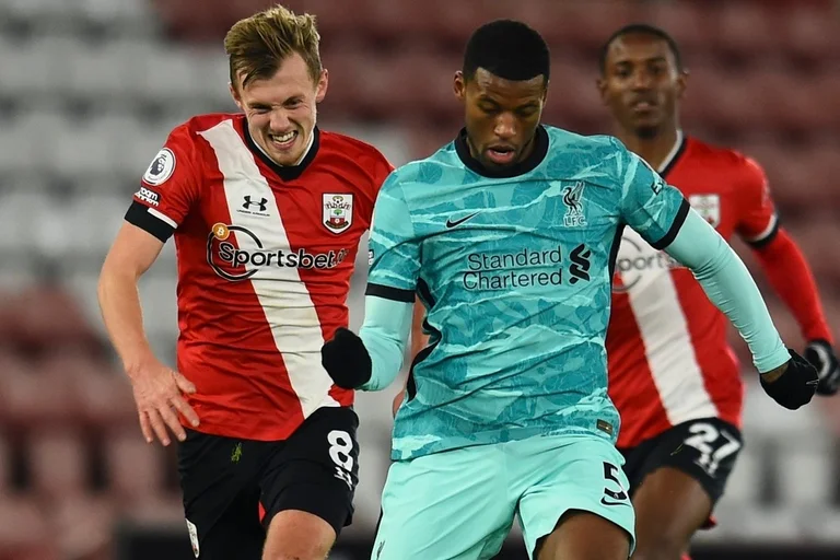 Formaciones oficiales: Livepool-Southampton