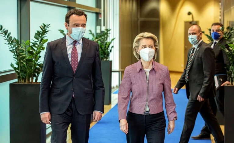 Kurti meets with European Commission president, vaccines topic discussion