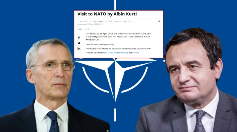 NATO explains why Albin Kurti was not referred to as prime minister on its web site
