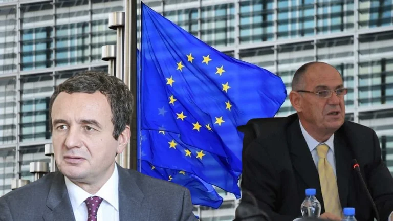 Albin Kurti finds lost bag Muhamet Mustaf in Brussels